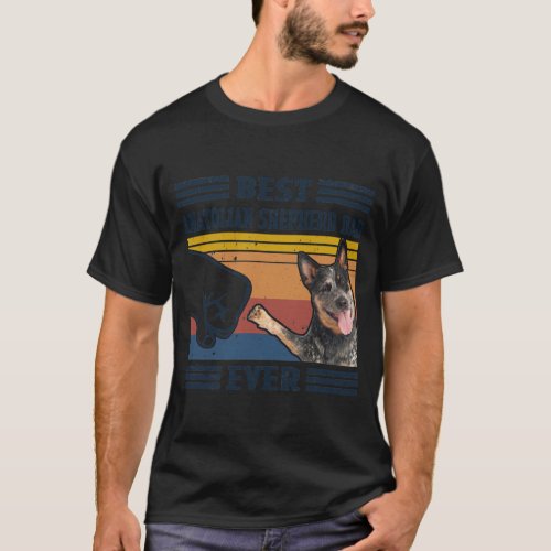 Dog Vintage Best Australian Cattle Dad Ever T_Shirt