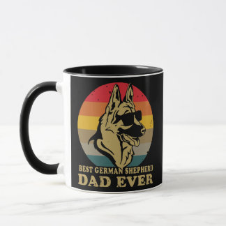 Dog Vintage Best german shepherd dad ever Dad Day Mug