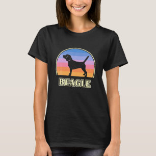 Dog Vintage Sunset Dog Pet Lover Gift T-Shirt