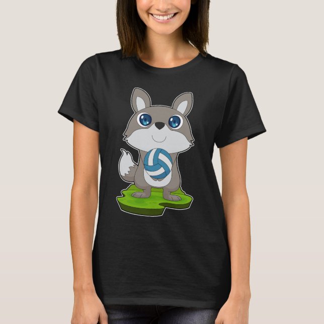 Dog Volleyball player Volleyball Sports T-Shirt (Front)