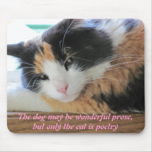 Dog vs. Cat Debate Prose and Poetry Mouse Pad