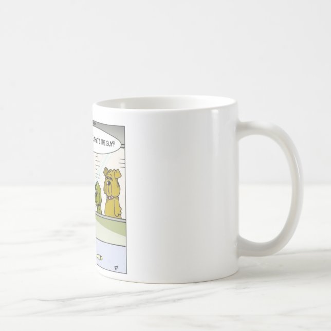 Dog Vs Hydrant Police Line Up Funny Gifts & Tees Coffee Mug (Right)