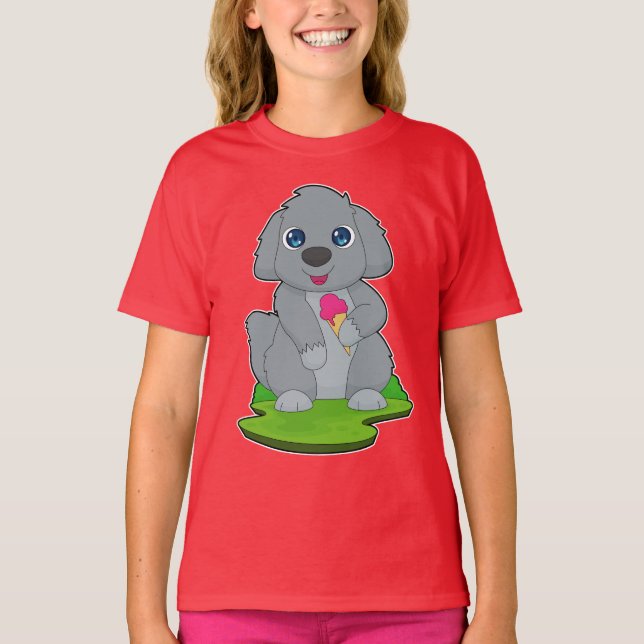Dog Waffle ice cream T-Shirt (Front)
