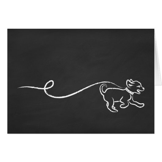DOG WALK CHALK CARDS (Front Horizontal)