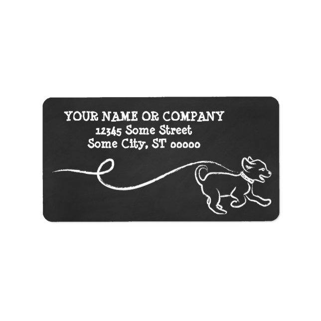 DOG WALK CHALK LABEL (Front)
