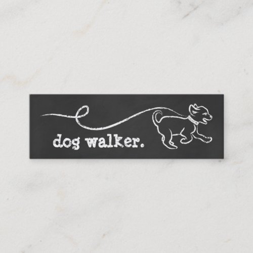 DOG WALK CHALK MINI BUSINESS CARD
