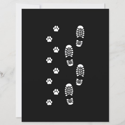 Dog Walk Foot Print Dog Walker Dog Walking (Front)