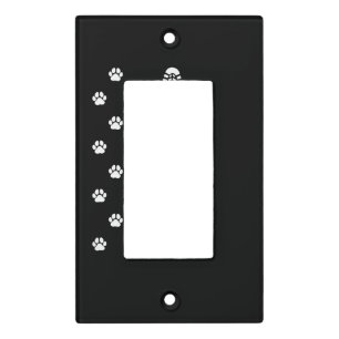 Dog Walk Foot Print Dog Walker Dog Walking Light Switch Cover