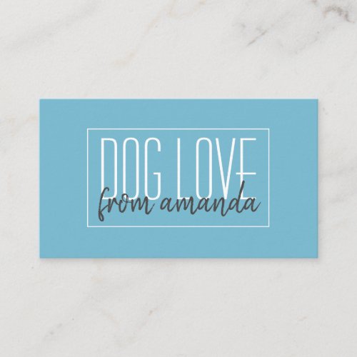 Dog Walker And Pet Sitter Business Card