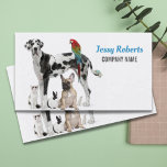 Dog Walker Animal Care Veterinarian Pet Sitting Business Card
