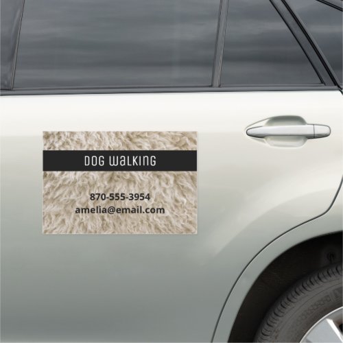 Dog Walker Business Bumper Sticker Car Magnet
