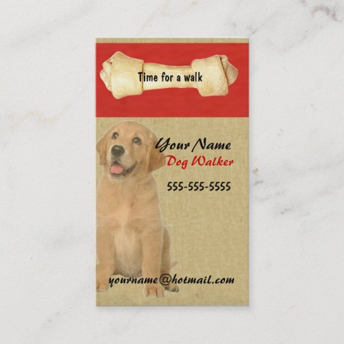Dog Walker Business Card