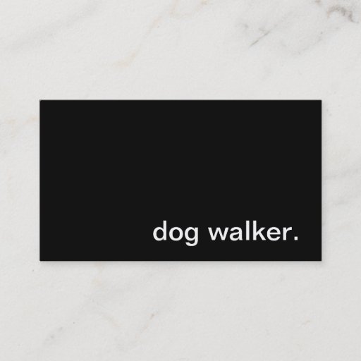 Customizable Dog Walker Business Card
