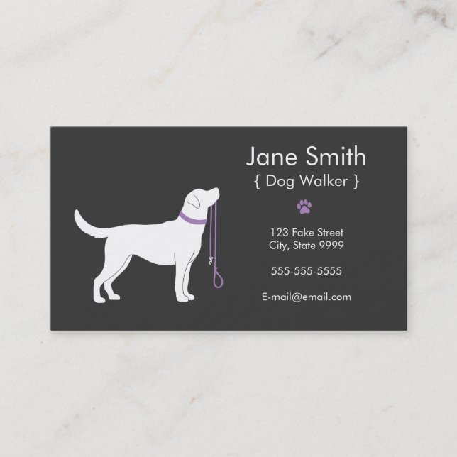 Dog Walker Business Card (Front)