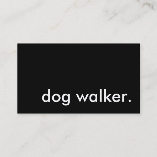 dog walker. business card template