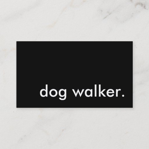 Customizable dog walker. business card template