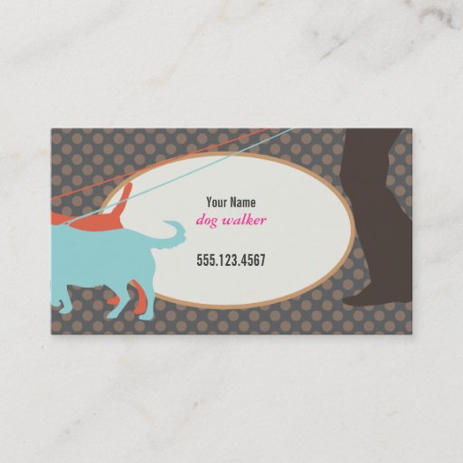 Customizable Dog Walker Business Card