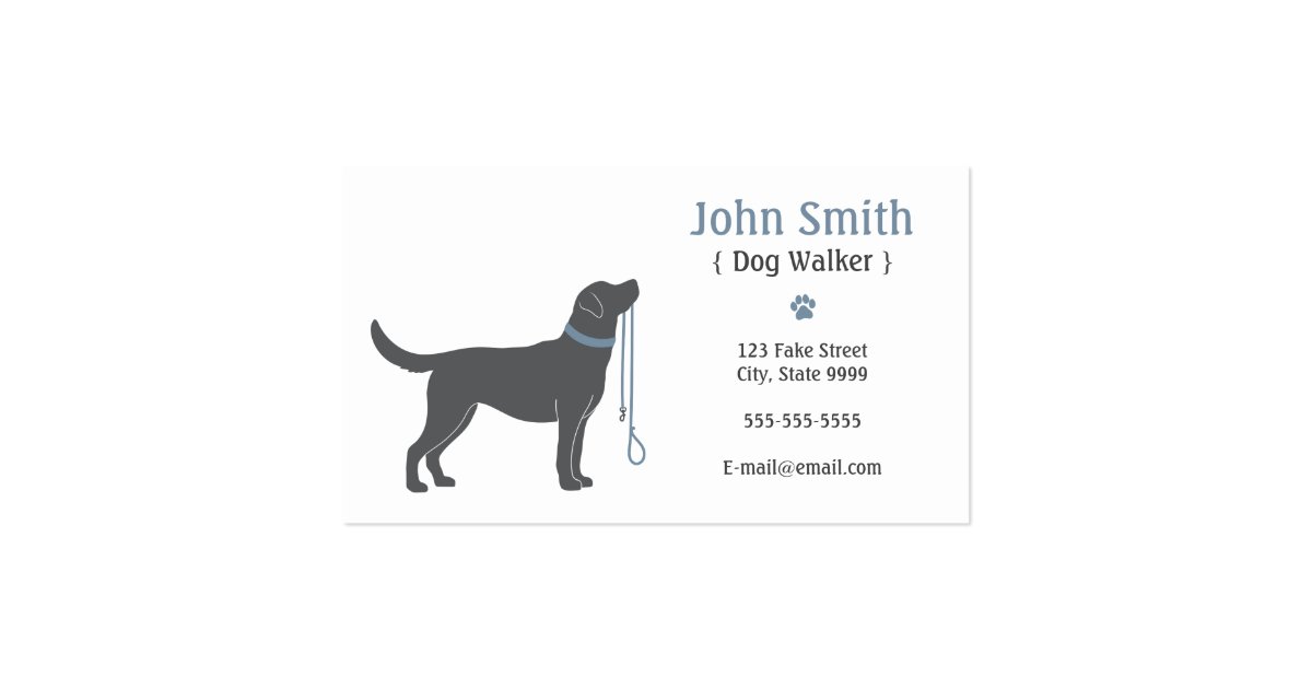 Dog Walker Business Card | Zazzle