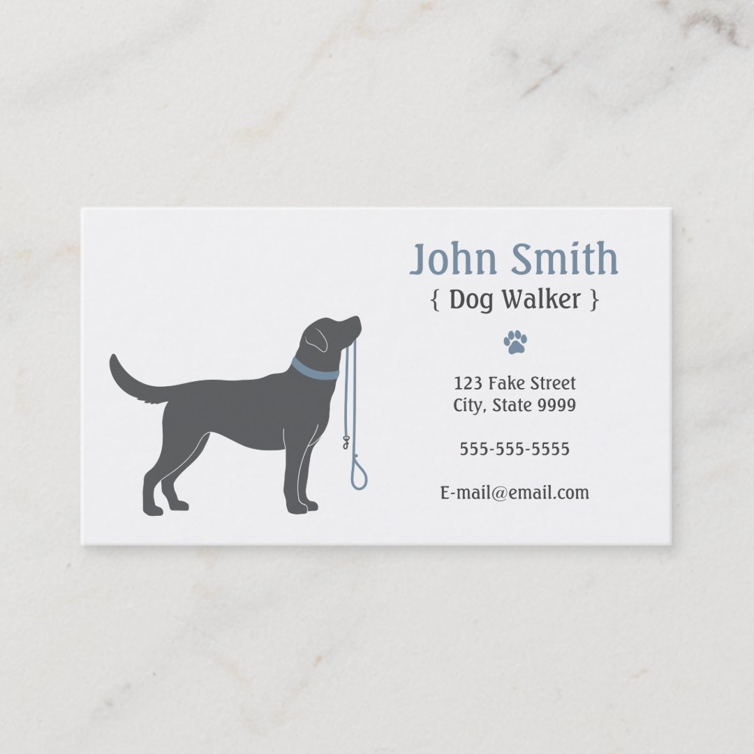 Dog Walker Business Card | Zazzle