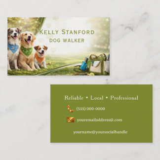 Dog Walker  Business Card