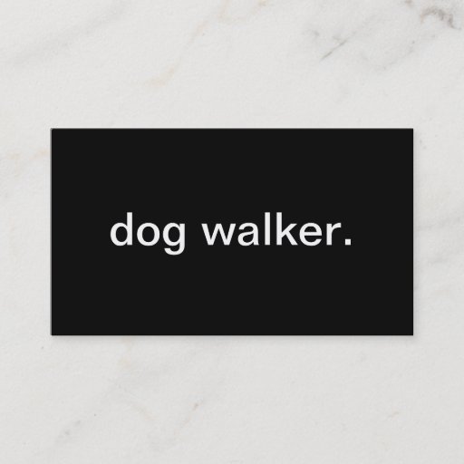 Customizable Dog Walker Business Card Template