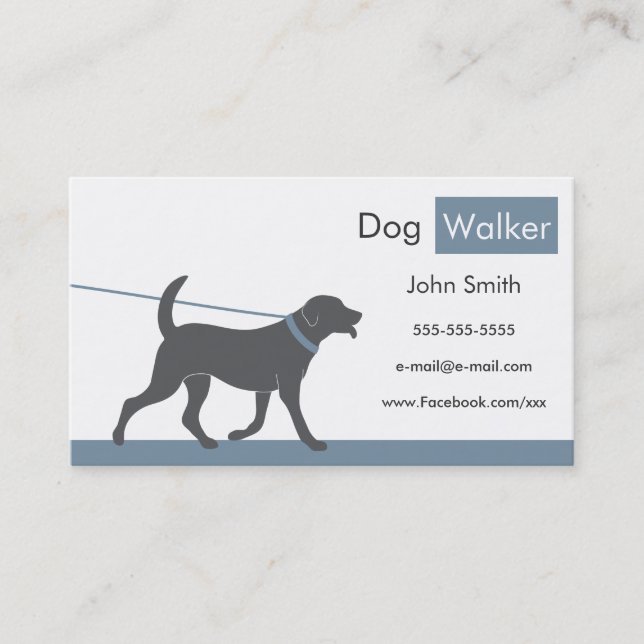 Dog Walker Business Card (Front)