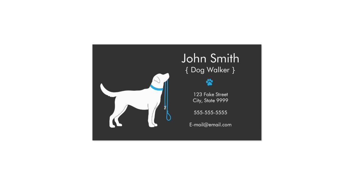 Dog Walker Business Card | Zazzle