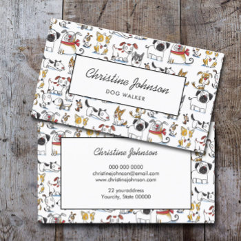 Dog Walker Business Card by sallylux at Zazzle