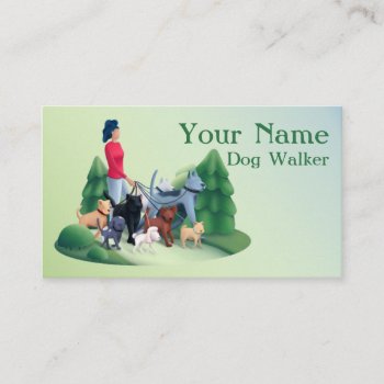 Dog Walker Business Card by Zazzlemm_Cards at Zazzle