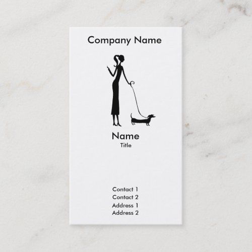 Dog Walker Business Card