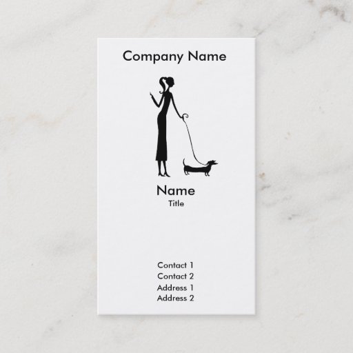 Customizable Dog Walker Business Card