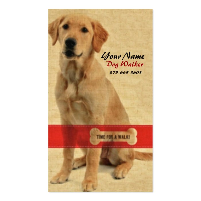 Dog Walker Business Card