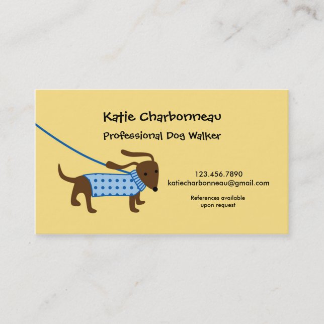 Dog Walker Business Card (Front)