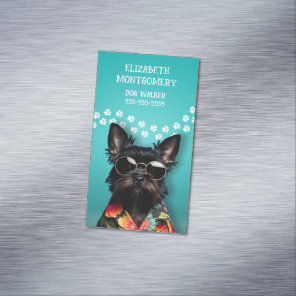 Dog Walker Business Card Magnet
