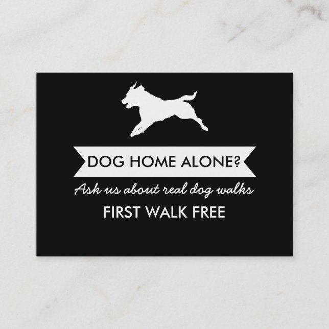 Dog Walker Business Card - Personalizable (Front)
