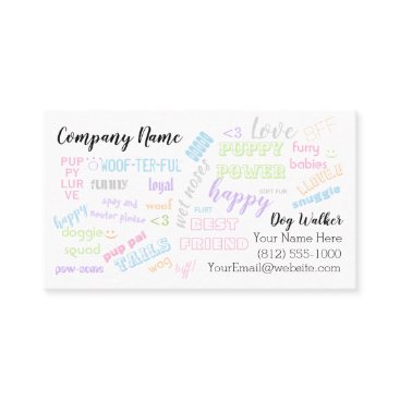 Dog Walker business card. Pet Sitter. Puppies love Business Card Dog Walker business card. Pet Sitter. Puppies love Business Card