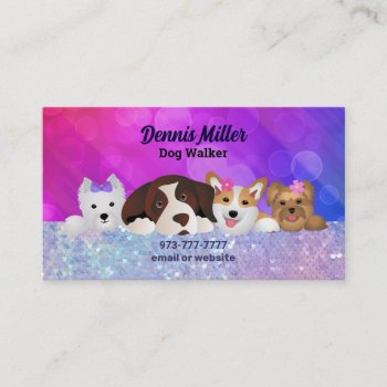 Dog Walker Business Cards by MsRenny at Zazzle