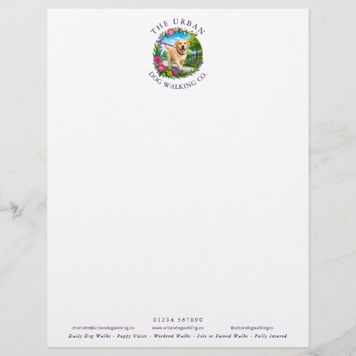Dog Walker Business Letterhead - Labrador