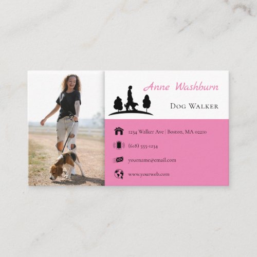 Dog Walker  Dog Trainer  Pet Care Business Card