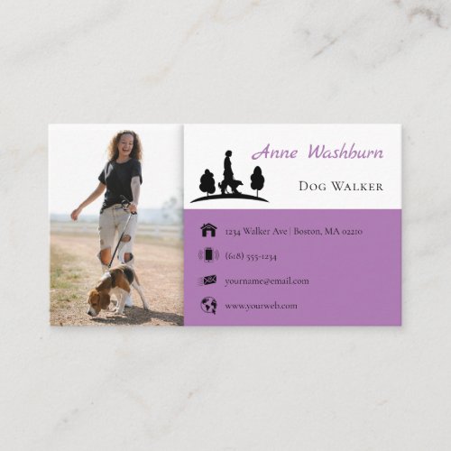 Dog Walker  Dog Trainer  Pet Care Business Card
