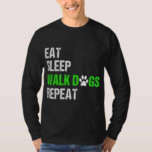 Dog Walker Dog Walking Gift Dog Lover T_Shirt