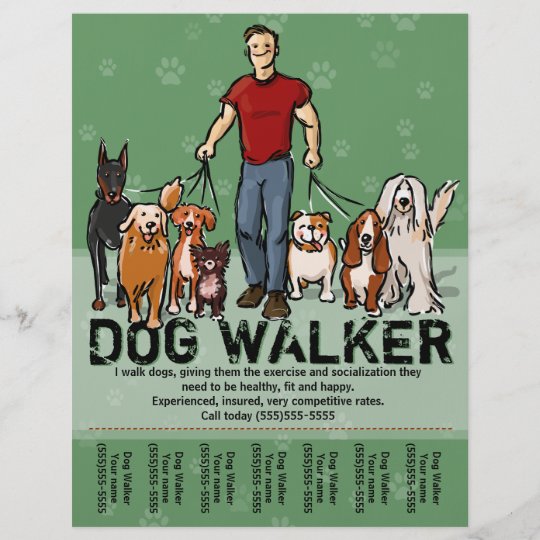 Dog Walking Flyer Template Free