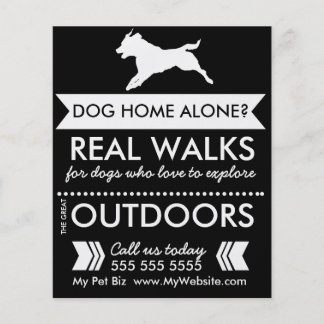Dog Walker Flyer - Personalizable