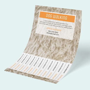 Dog Walker Flyers Professional Minimal Paper Ads