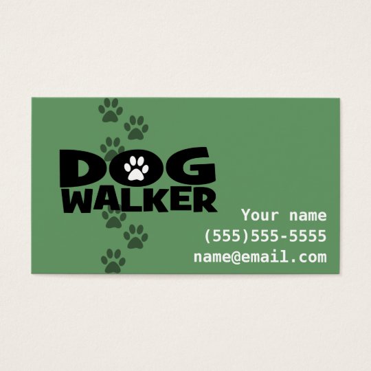 Dog Walker Fully Customizable Business Card