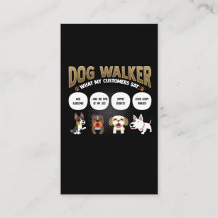 Dog Walker Funny Dog Walking Pet Sitter Gift Business Card