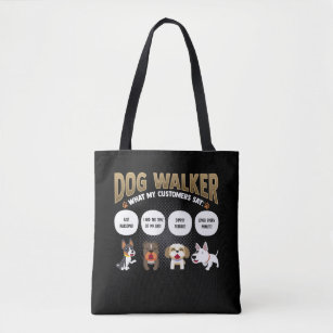 Dog Walker Funny Dog Walking Pet Sitter Gift Tote Bag