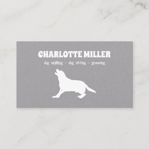 Dog Walker Grooming Dog Sitter Dog Care Business Card