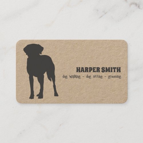 Dog Walker Grooming Sitting Business Card