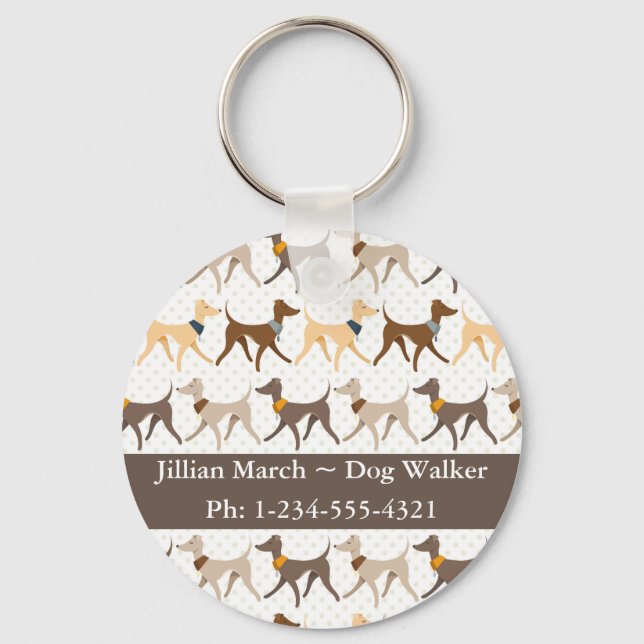 Dog Walker Keychain (Front)